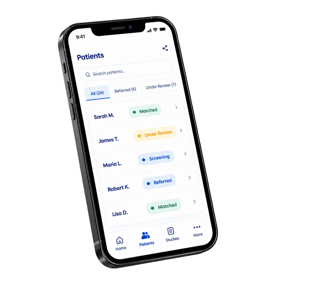 Recruitment Hero patient management app