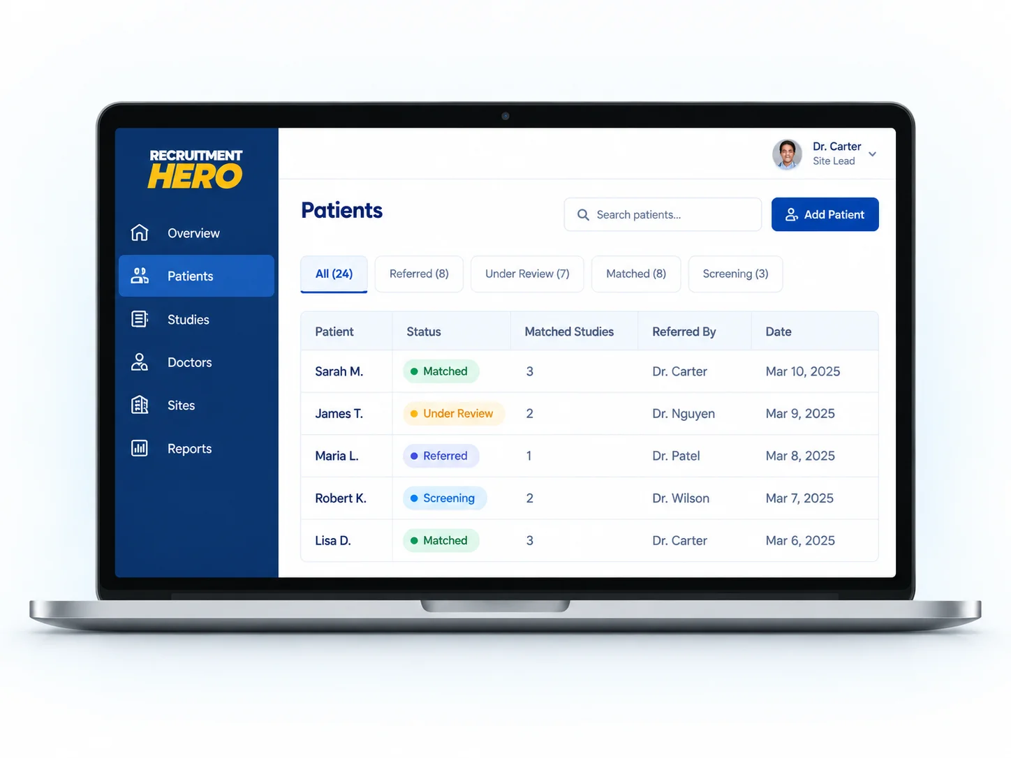 Recruitment Hero centralized web portal